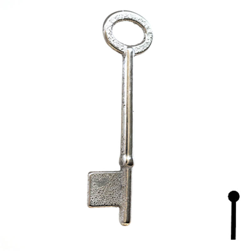 Uncut Key Blank | Bit | 9B Flat Steel-Bit-Tubular-Key Ilco