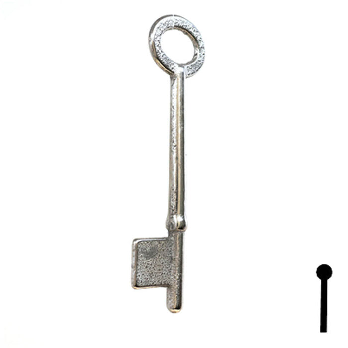 Uncut Key Blank | Bit | 9B Flat Steel-Bit-Tubular-Key Ilco