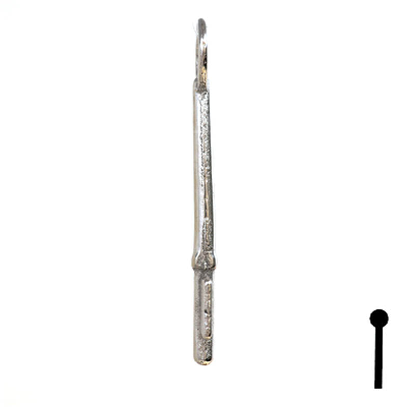Uncut Key Blank | Bit | 9B Flat Steel-Bit-Tubular-Key Ilco