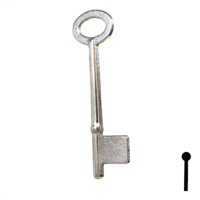 Uncut Key Blank | Bit | 9B Flat Steel-Bit-Tubular-Key Ilco