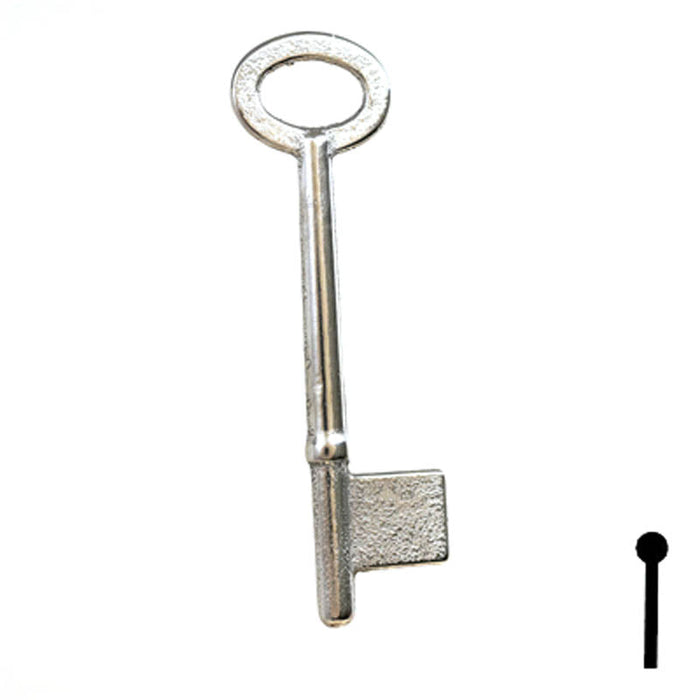 Uncut Key Blank | Bit | 9B Flat Steel-Bit-Tubular-Key Ilco