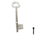 Uncut Key Blank | Bit | 9B Flat Steel-Bit-Tubular-Key Ilco