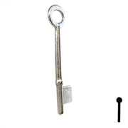 Uncut Key Blank | Bit | 9B Flat Steel-Bit-Tubular-Key Ilco