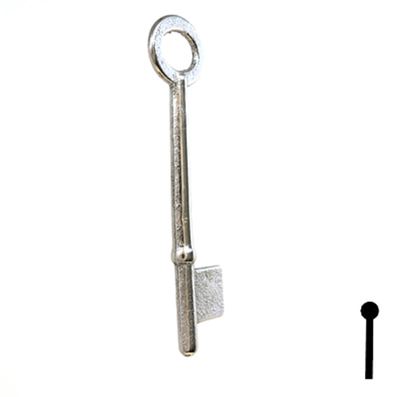 Uncut Key Blank | Bit | 9B Flat Steel-Bit-Tubular-Key Ilco