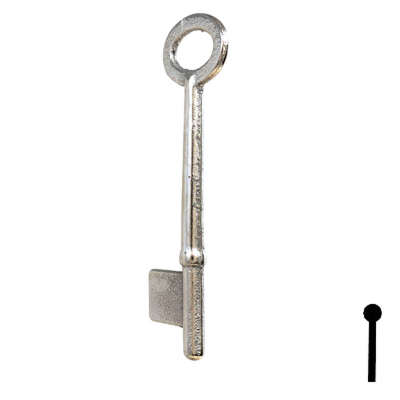 Uncut Key Blank | Bit | 9B Flat Steel-Bit-Tubular-Key Ilco