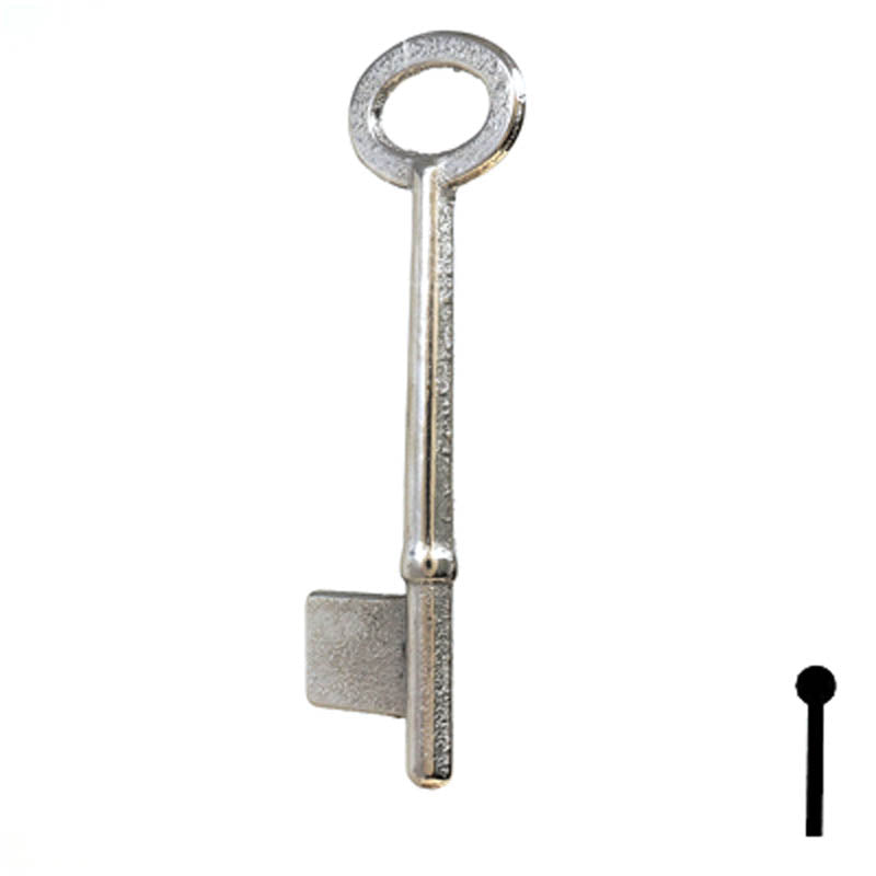 Uncut Key Blank | Bit | 9B Flat Steel-Bit-Tubular-Key Ilco