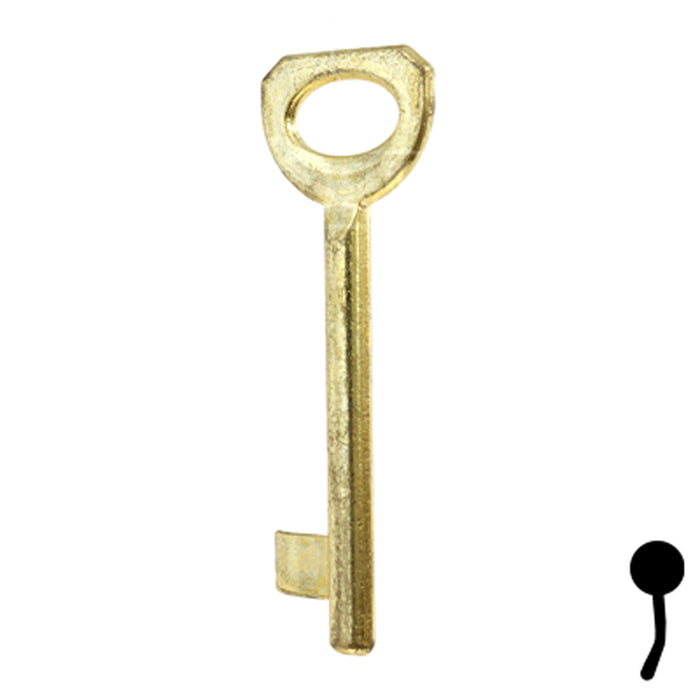 Uncut Key Blank | Bit | BD135 Flat Steel-Bit-Tubular-Key Framon Manufacturing Company, Inc