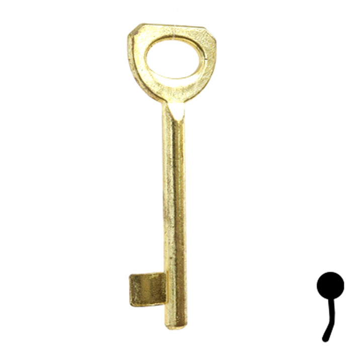 Uncut Key Blank | Bit | BD135 Flat Steel-Bit-Tubular-Key Framon Manufacturing Company, Inc