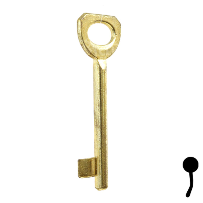 Uncut Key Blank | Bit | BD135 Flat Steel-Bit-Tubular-Key Framon Manufacturing Company, Inc