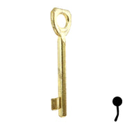 Uncut Key Blank | Bit | BD135 Flat Steel-Bit-Tubular-Key Framon Manufacturing Company, Inc