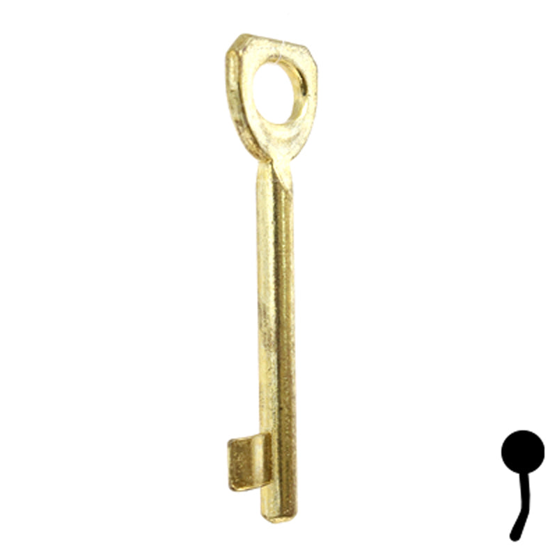 Uncut Key Blank | Bit | BD135 Flat Steel-Bit-Tubular-Key Framon Manufacturing Company, Inc