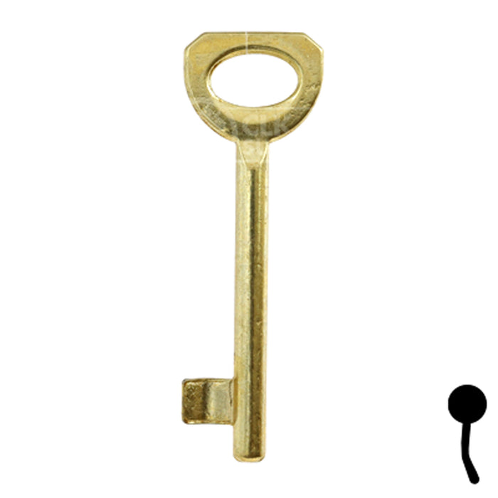 Uncut Key Blank | Bit | BD136 Flat Steel-Bit-Tubular-Key Framon Manufacturing Company, Inc