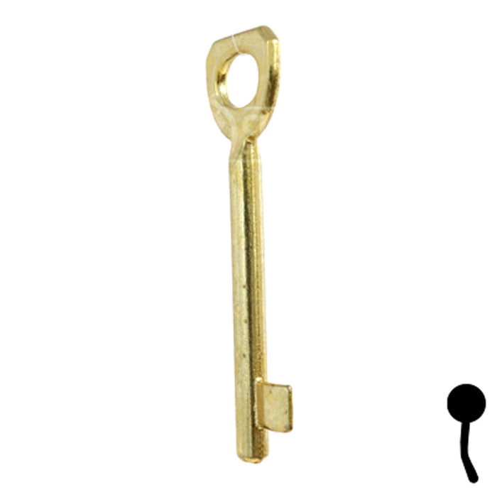 Uncut Key Blank | Bit | BD136 Flat Steel-Bit-Tubular-Key Framon Manufacturing Company, Inc