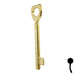 Uncut Key Blank | Bit | BD136 Flat Steel-Bit-Tubular-Key Framon Manufacturing Company, Inc