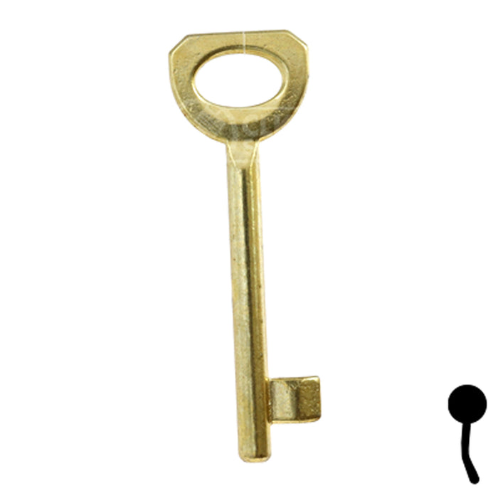 Uncut Key Blank | Bit | BD136 Flat Steel-Bit-Tubular-Key Framon Manufacturing Company, Inc