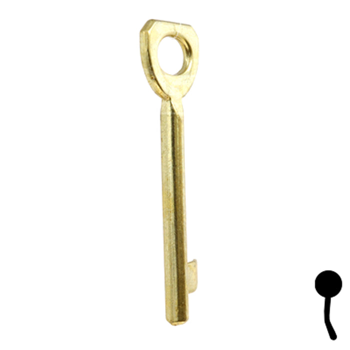 Uncut Key Blank | Bit | BD136 Flat Steel-Bit-Tubular-Key Framon Manufacturing Company, Inc