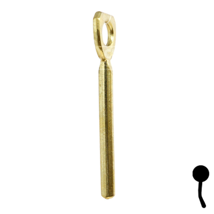 Uncut Key Blank | Bit | BD136 Flat Steel-Bit-Tubular-Key Framon Manufacturing Company, Inc