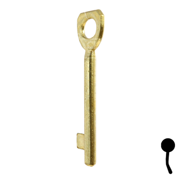 Uncut Key Blank | Bit | BD136 Flat Steel-Bit-Tubular-Key Framon Manufacturing Company, Inc