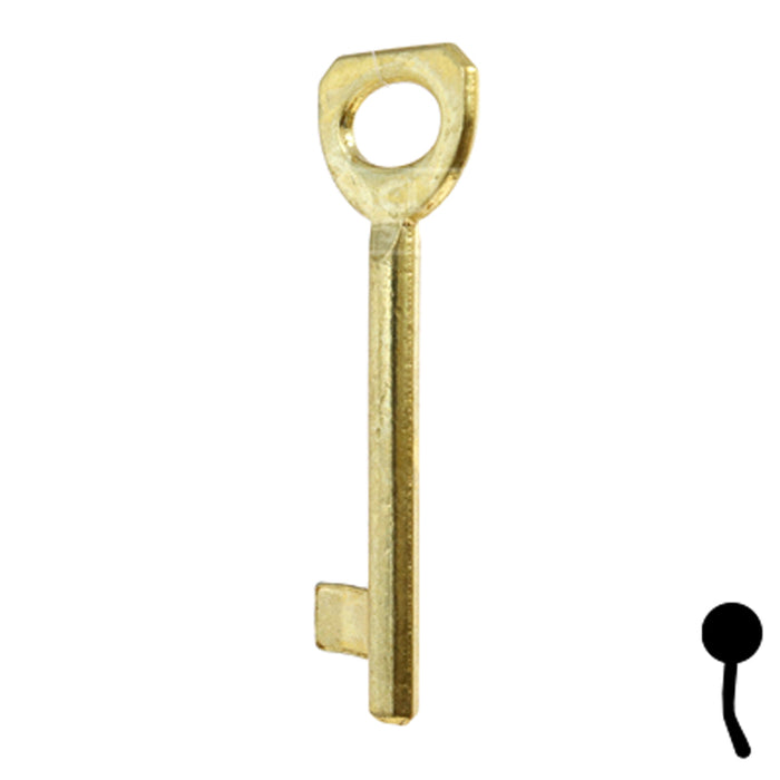 Uncut Key Blank | Bit | BD136 Flat Steel-Bit-Tubular-Key Framon Manufacturing Company, Inc