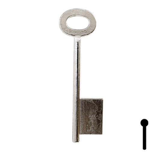 Uncut Key Blank | Bit | BD144 Flat Steel-Bit-Tubular-Key Framon Manufacturing Company, Inc