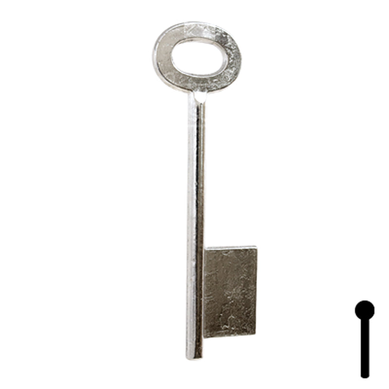 Uncut Key Blank | Bit | BD144 Flat Steel-Bit-Tubular-Key Framon Manufacturing Company, Inc