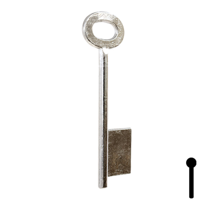 Uncut Key Blank | Bit | BD144 Flat Steel-Bit-Tubular-Key Framon Manufacturing Company, Inc