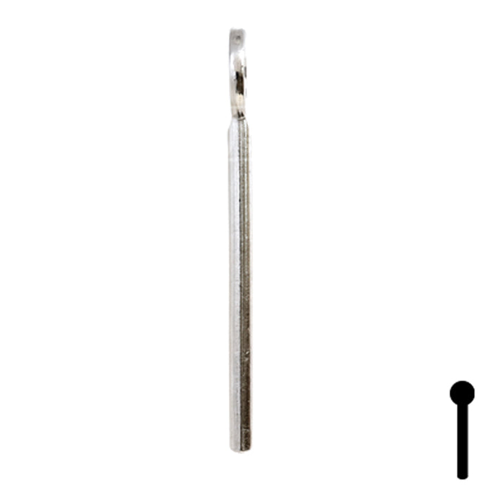 Uncut Key Blank | Bit | BD144 Flat Steel-Bit-Tubular-Key Framon Manufacturing Company, Inc