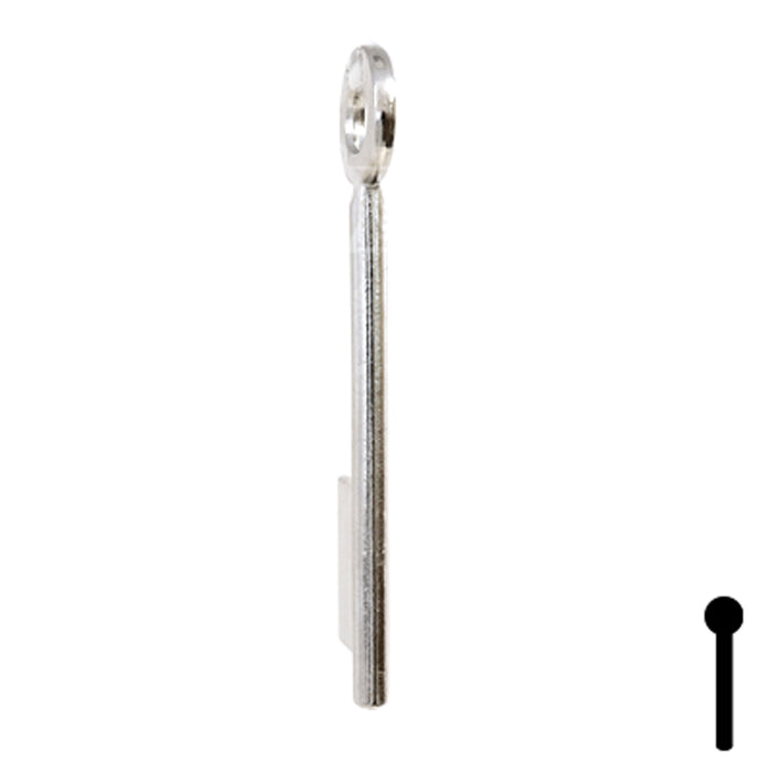 Uncut Key Blank | Bit | BD144 Flat Steel-Bit-Tubular-Key Framon Manufacturing Company, Inc