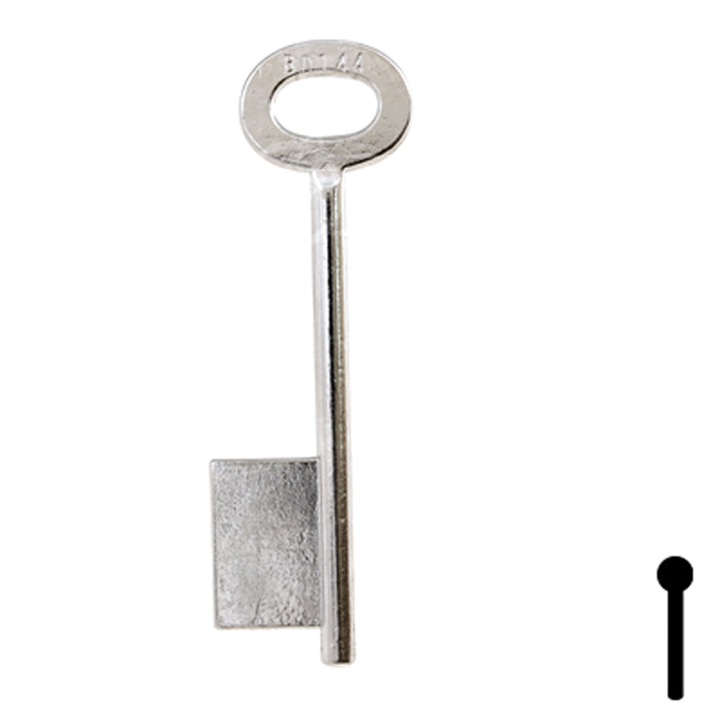 Uncut Key Blank | Bit | BD144 Flat Steel-Bit-Tubular-Key Framon Manufacturing Company, Inc