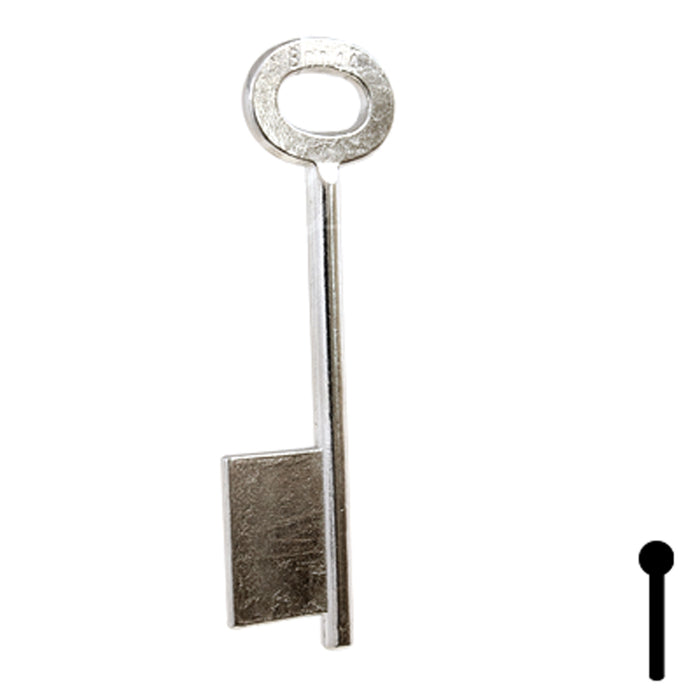 Uncut Key Blank | Bit | BD144 Flat Steel-Bit-Tubular-Key Framon Manufacturing Company, Inc