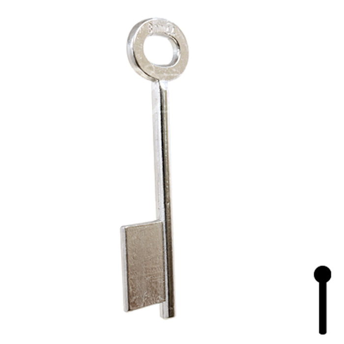 Uncut Key Blank | Bit | BD144 Flat Steel-Bit-Tubular-Key Framon Manufacturing Company, Inc