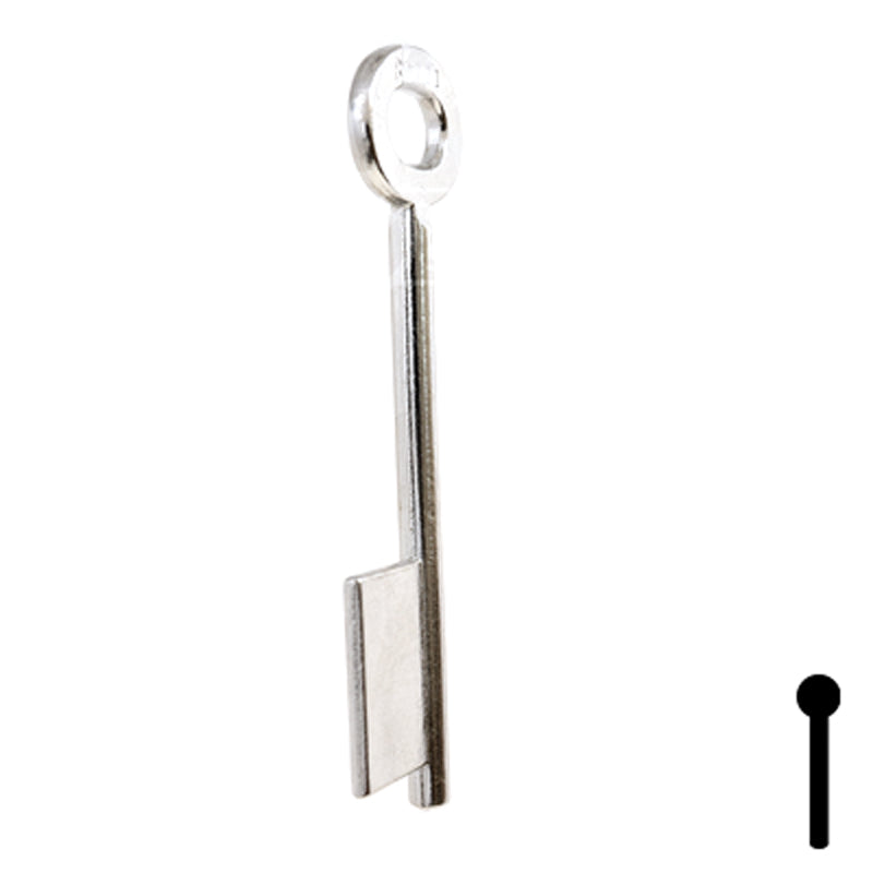 Uncut Key Blank | Bit | BD144 Flat Steel-Bit-Tubular-Key Framon Manufacturing Company, Inc