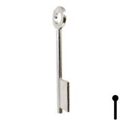Uncut Key Blank | Bit | BD144 Flat Steel-Bit-Tubular-Key Framon Manufacturing Company, Inc