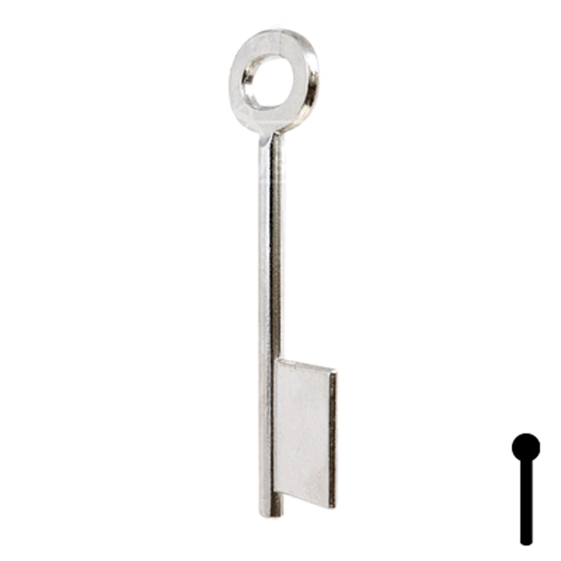 Uncut Key Blank | Bit | BD144 Flat Steel-Bit-Tubular-Key Framon Manufacturing Company, Inc