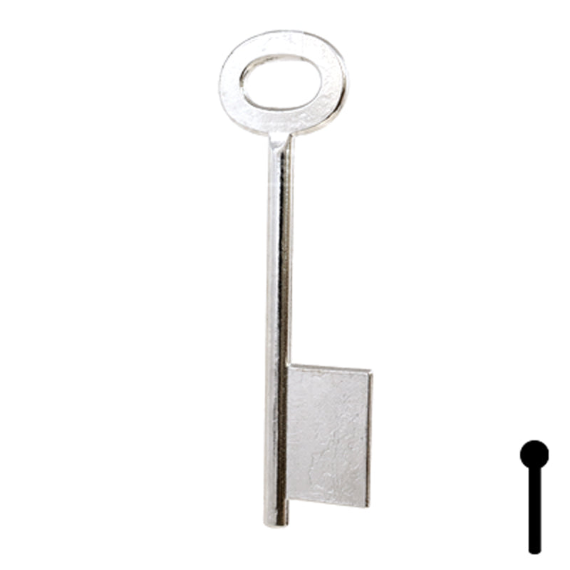 Uncut Key Blank | Bit | BD144 Flat Steel-Bit-Tubular-Key Framon Manufacturing Company, Inc