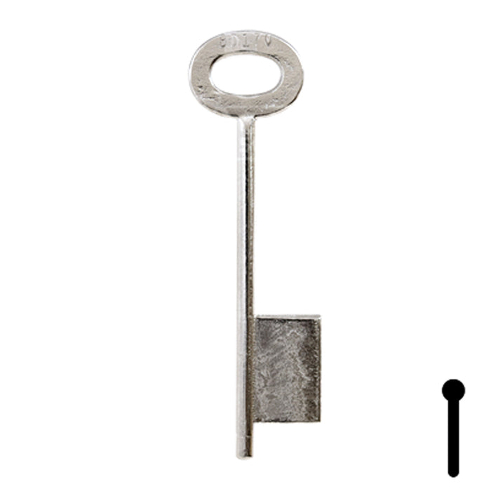 Uncut Key Blank | Bit | BD170 Flat Steel-Bit-Tubular-Key Framon Manufacturing Company, Inc