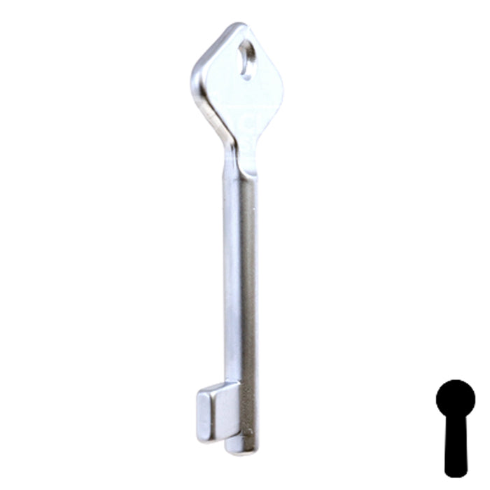 Uncut Key Blank | Bit | BD205 Flat Steel-Bit-Tubular-Key Framon Manufacturing Company, Inc