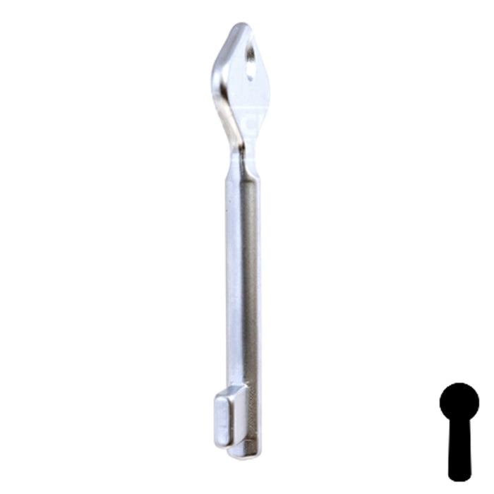 Uncut Key Blank | Bit | BD205 Flat Steel-Bit-Tubular-Key Framon Manufacturing Company, Inc