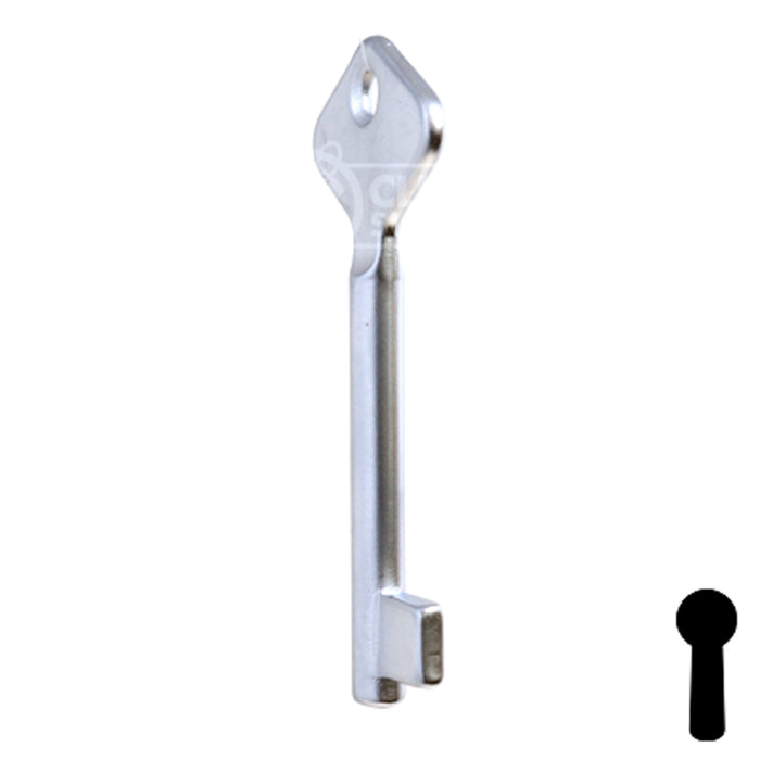 Uncut Key Blank | Bit | BD205 Flat Steel-Bit-Tubular-Key Framon Manufacturing Company, Inc