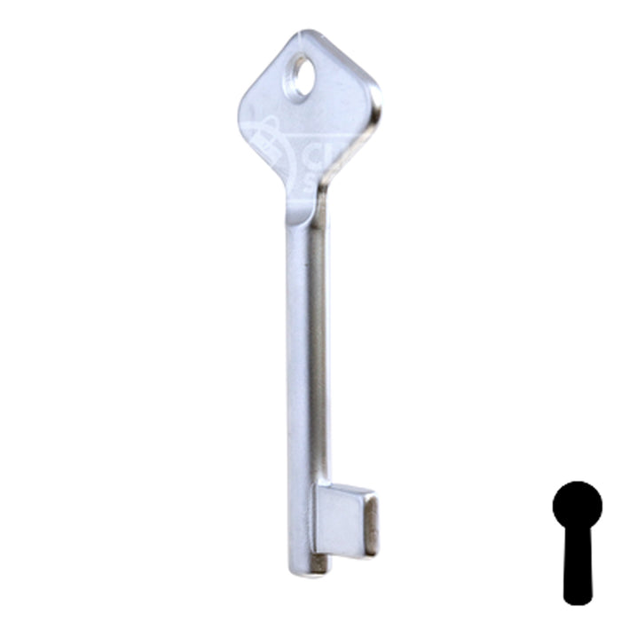 Uncut Key Blank | Bit | BD205 Flat Steel-Bit-Tubular-Key Framon Manufacturing Company, Inc