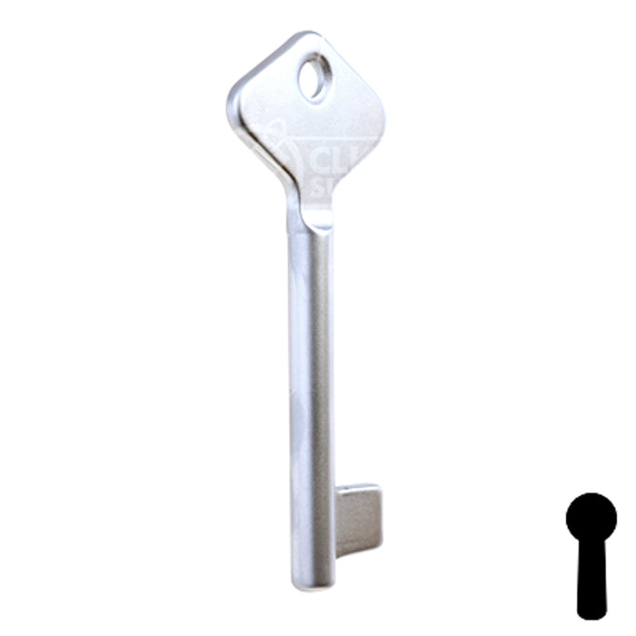 Uncut Key Blank | Bit | BD205 Flat Steel-Bit-Tubular-Key Framon Manufacturing Company, Inc