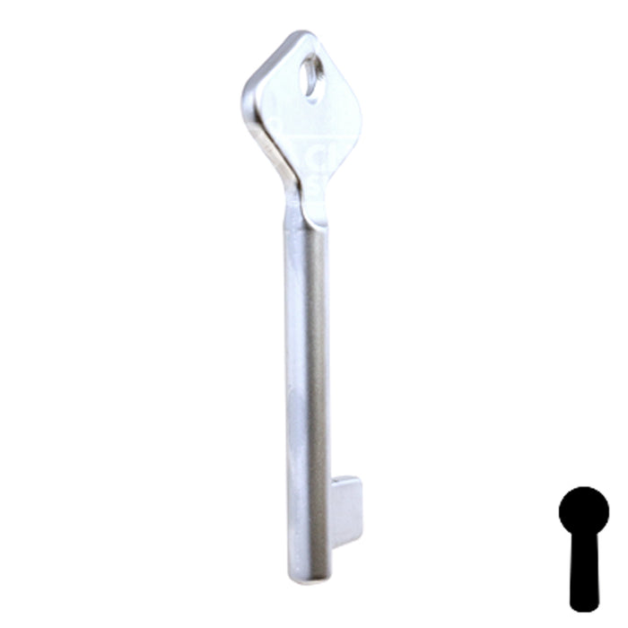 Uncut Key Blank | Bit | BD205 Flat Steel-Bit-Tubular-Key Framon Manufacturing Company, Inc