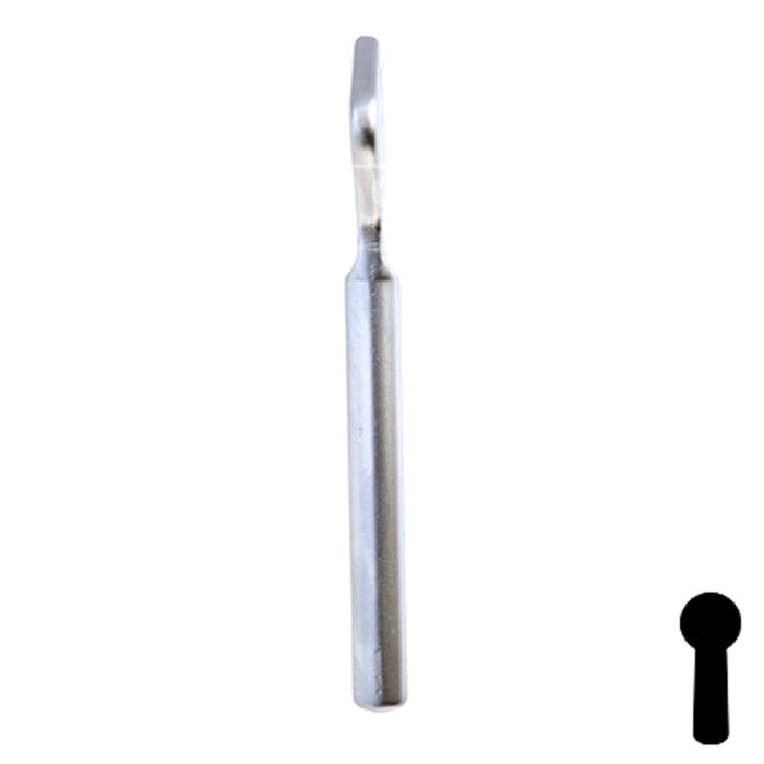 Uncut Key Blank | Bit | BD205 Flat Steel-Bit-Tubular-Key Framon Manufacturing Company, Inc