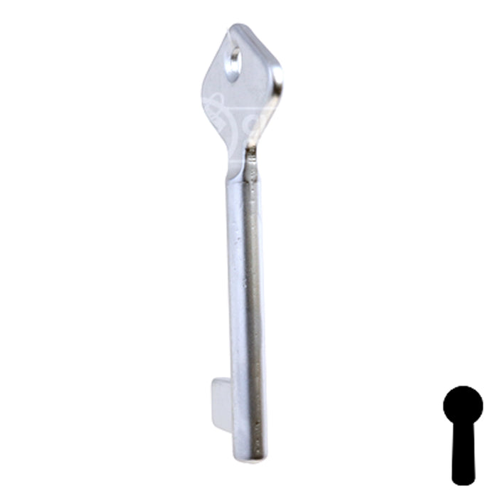 Uncut Key Blank | Bit | BD205 Flat Steel-Bit-Tubular-Key Framon Manufacturing Company, Inc