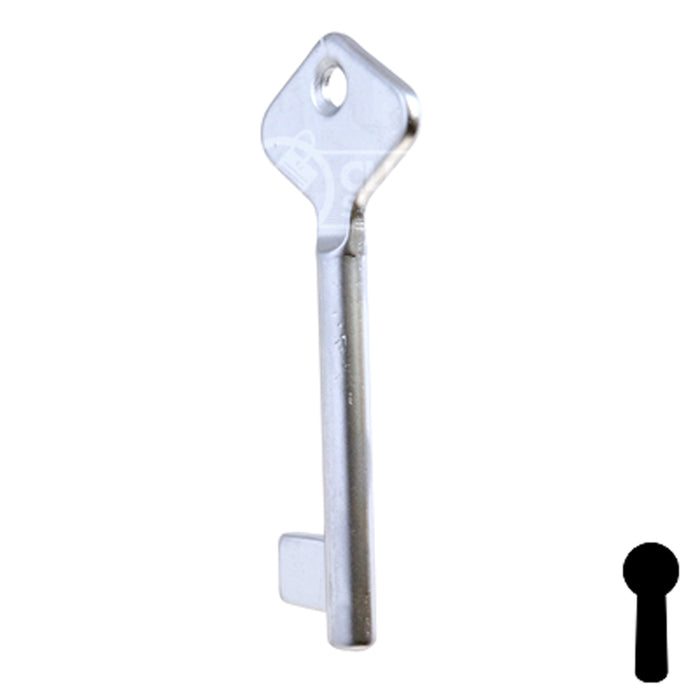 Uncut Key Blank | Bit | BD205 Flat Steel-Bit-Tubular-Key Framon Manufacturing Company, Inc