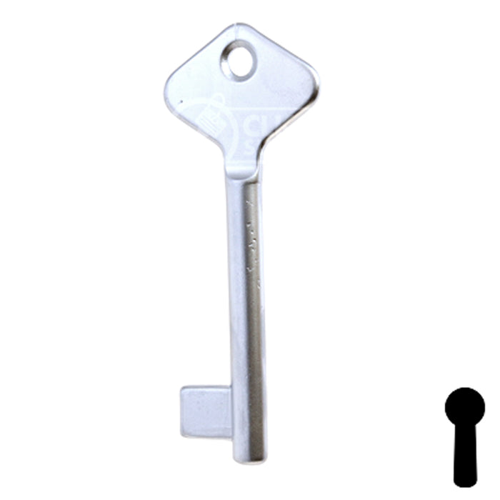 Uncut Key Blank | Bit | BD205 Flat Steel-Bit-Tubular-Key Framon Manufacturing Company, Inc