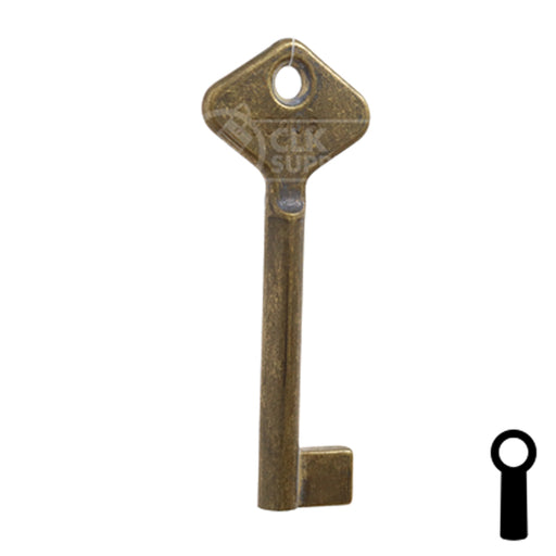 Uncut Key Blank | Bit | BD206 Flat Steel-Bit-Tubular-Key Framon Manufacturing Company, Inc