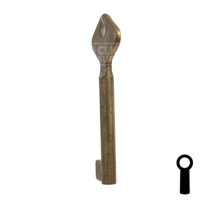 Uncut Key Blank | Bit | BD206 Flat Steel-Bit-Tubular-Key Framon Manufacturing Company, Inc