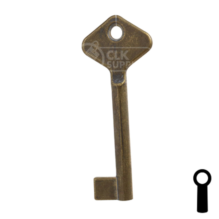 Uncut Key Blank | Bit | BD206 Flat Steel-Bit-Tubular-Key Framon Manufacturing Company, Inc