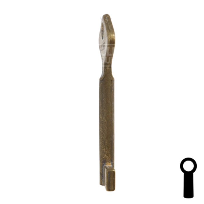 Uncut Key Blank | Bit | BD206 Flat Steel-Bit-Tubular-Key Framon Manufacturing Company, Inc